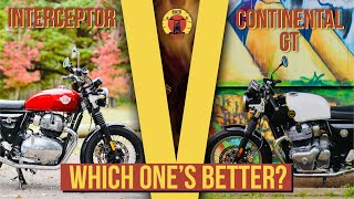 Royal Enfield Interceptor Vs Continental GT  Which is the better 650 twin [upl. by Ellersick]