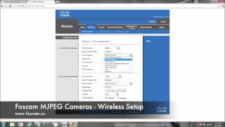 Foscam MJPEG Cameras  Wireless Setup on PC [upl. by Ellienad967]