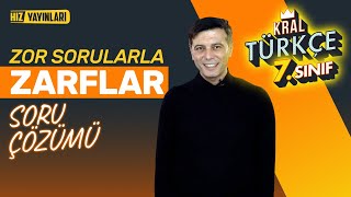 Zarflar Soru Çözümü Zor Sorular ile Full Tekrar 7 Sınıf Türkçe Dersleri 22 [upl. by Niamor295]