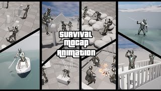 Survival Mocap Animation Pack  Showcase  Unreal Engine  Unity [upl. by Uziel]