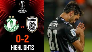 Shamrock Rovers  PAOK 02 Highlights UEFA Europa League Playoff παοκ ΠΑΟΚ ΣΑΜΡΟΚ ΡΟΒΕΡΣ [upl. by Naillimxam]