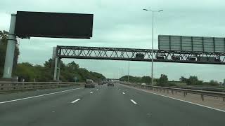 Driving On The M5 Motorway From J7 Worcester To Taunton Deane Services Taunton J25 26 England m5 [upl. by Ailad]