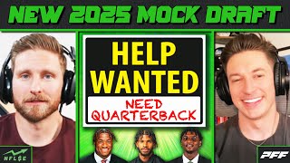 2025 MOCK DRAFT  QB Options For Browns Giants Jets  NFL Stock Exchange [upl. by Avram988]