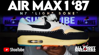 NIKE AIR MAX 1 87 N7 LIGHT BONE UNBOXING amp REVIEW [upl. by Mihe]