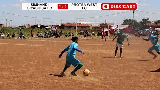 SIMNANDI vs PROTEA WEST 1ST HALF  KASI YOUTH CUP  SEMI FINALS  GOALS  DISKCAST  GUDHLUZA FC [upl. by Boardman]