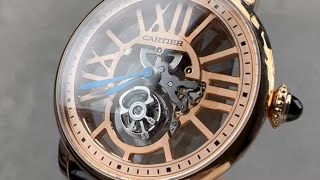 Cartier Rotonde de Cartier Flying Tourbillon Skeleton W1580046 Cartier Watch Review [upl. by Kilam]