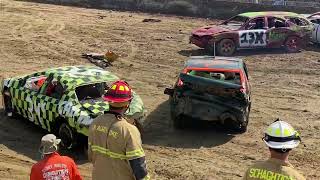 Schaghticoke Fair 6 Cylinder Demolition Derby Afternoon Heat 9423 [upl. by Payson314]