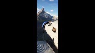 Junkers JU52 Matterhorn Flyover 🎧 shorts msfs2020 [upl. by Ariom117]