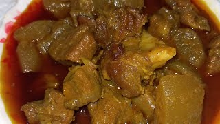 জালি কুমড়া দিয়ে গরুর মাংসের রেসিপিWinter Melon with Beef Curry Recipe\Chal Kumra Diye Gurur Mangsho [upl. by Soma]