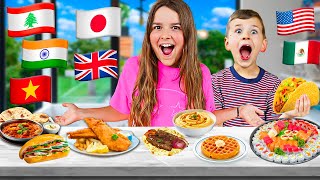 Eating Most POPULAR Foods from AROUND the WORLD 🌎 [upl. by Assil]