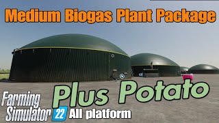 Medium Biogas Plant Pack  FS22 mod for all platforms [upl. by Eirroc]