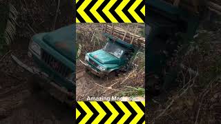 Excavator Help truck stuck in mud truck excavator [upl. by Suoicserp663]