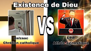 Balzaac catholique VS LPR athée agnostique  débat  Existence de dieu [upl. by Kassel]