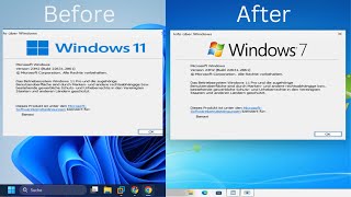 Transforming Windows 11 into Windows 7 [upl. by Asamot]