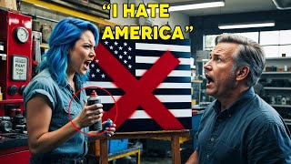 Woke Woman Vandalizes American Flag She Is Shocked When There Are Consequences [upl. by Eidak]