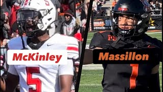 24’ FB Canton McKinley at Massillon Washington [upl. by Cassilda]