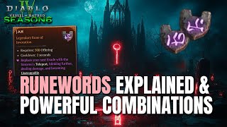 Diablo 4 Runewords explained amp Most Powerful Combinations for Season 6 [upl. by Lede]