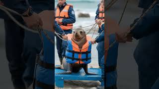 🌊 Rescue Operation 🌊 rescue animalrescue oceanmystery polarbear seal penguin [upl. by Delphine]