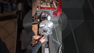 Bending the impeller on the paulimot PM5000 Professional lathe [upl. by Hamfurd]