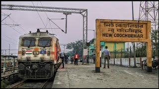 Departure of KAMAKHYA  GANDHIDHAM Express from New Cooch Behar [upl. by Caitrin]