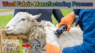 কিভাবে উলের কাপড় তৈরি করা হয়  Wool Manufacturing Process Step By Step Wool Fabric Manufacturing [upl. by Odnalref]