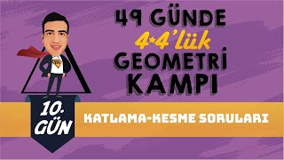 Katlama Kesme Soruları I 44lük Geometri Kampı I 10Gün I yks2024 [upl. by Azilanna463]