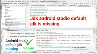 jdk android studio default jdk is missing  How to set Java SDK path in AndroidStudio [upl. by Eulaliah]