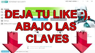 clave eset nod 32 antivirus 26112021 [upl. by Damha]