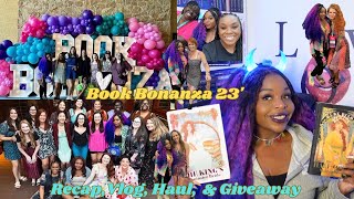 Book Bonanza 23 Recap Vlog Haul and Giveaway [upl. by Ahsinuq927]