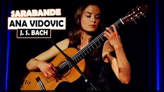 Ana Vidovic plays Sarabande in G Major from the Cello Suite No 1 BWV 1007 by Johann Sebastian Bach [upl. by Hettie]