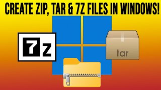 Create Zip TAR and 7z Files Natively with File Explorer in Windows 11 [upl. by Lundquist]