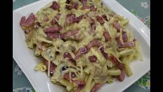 pate carbonara recette italienne super délicieux [upl. by Dumm795]