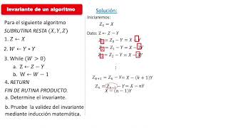 Invariante de un algoritmo 04 [upl. by Juliet]