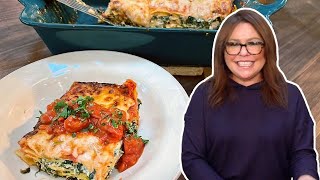 How to Make Simple amp Simply Delicious Spinach Lasagne with TomatoBasil Sauce  Rachael Ray [upl. by Aikcir]