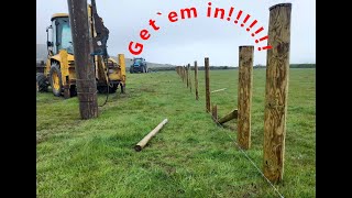 Agricultural Farm Fencing Part 2 [upl. by Annodahs]