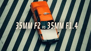 Fujifilm 35mm F2 vs F14 Best For Street Photography [upl. by Anasus19]