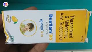 Duoflam DS Suspension  Paracetamol And Mefenamic Acid Syrup  Duoflam DS Syrup Uses Benefit Dose [upl. by Eiromem]