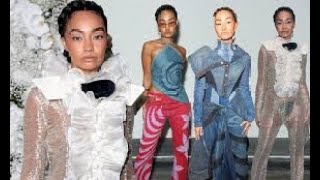 LeighAnne Pinnock serves up four stylish looks in one day as she rocks denim and quirky mesh [upl. by Haeckel]