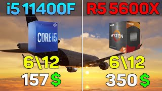 Core i5 11400f vs Ryzen 5 5600x  9 Games Benchmark Test [upl. by Elockin]