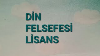 DİN FELSEFESİ LİSANS [upl. by Norina736]