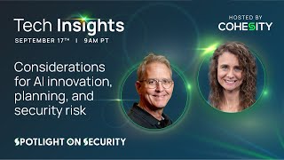 Tech Insights  Considerations for AI innovation planning and security risk [upl. by Sands]