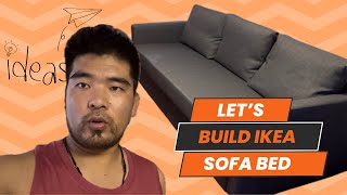 BUILDING THE IKEA SOFA BED A FUN DIY ADVENTURE [upl. by Hatti]