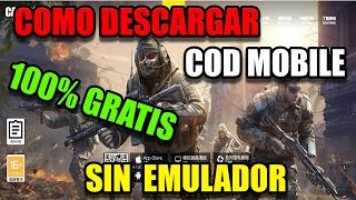 Cómo Descargar Call Of Duty Mobile Para PC DE BAJOS RECURSOS SIN EMULADOR 100 GRATIS 2024 [upl. by Moran]