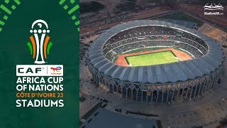 🇨🇮 Africa Cup of Nations 2023 Stadiums Ivory Coast [upl. by Mosenthal]