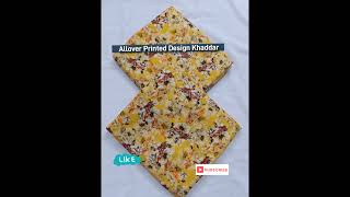 Allover Printed Dress Design Khaddar 2024 onlineshopping onepiece alloverprint virashorts [upl. by Adnomal]