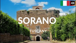 Sorano 2022 Walk in the Medieval town  In the province of Grosseto southern Tuscany Italy [upl. by Nudnarb]