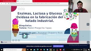 Enzimas en la producción Lactasa y Glucosa Oxidasa en la producción de helado Jhonatan Chaparro [upl. by Glenda]