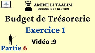 Budget de Trésorerie Exercice corrigé 1  Partie 6 [upl. by Noremac503]