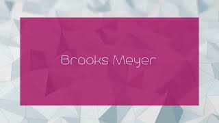 Brooks Meyer  appearance [upl. by Irok]