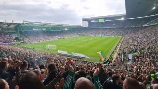 Amazing Atmosphere  Bella Ciao  Celtic vs Rangers [upl. by Hahsia]